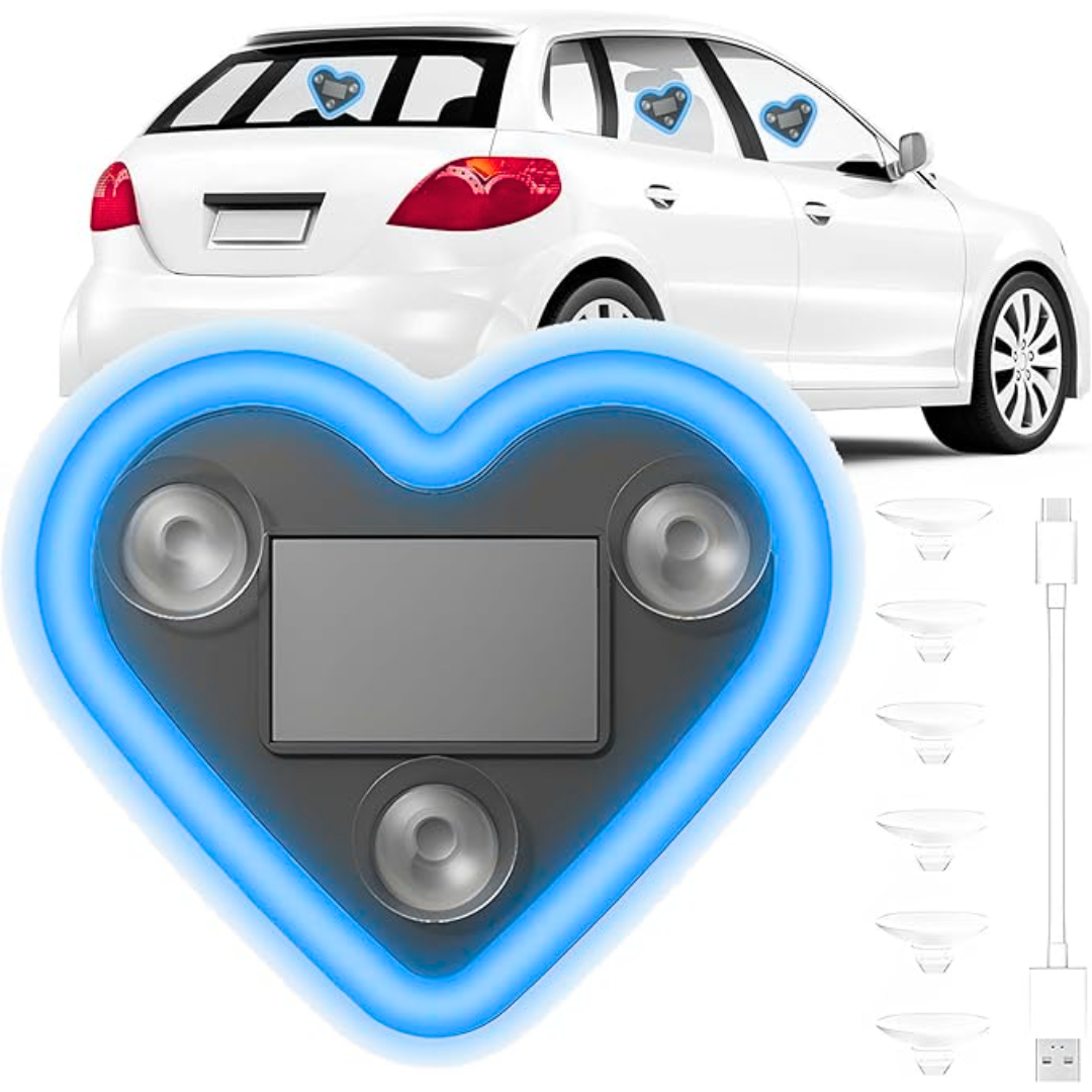 Solar Heart Glow for Cars