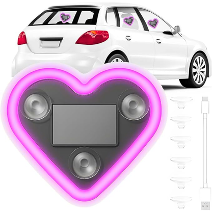 Solar Heart Glow for Cars