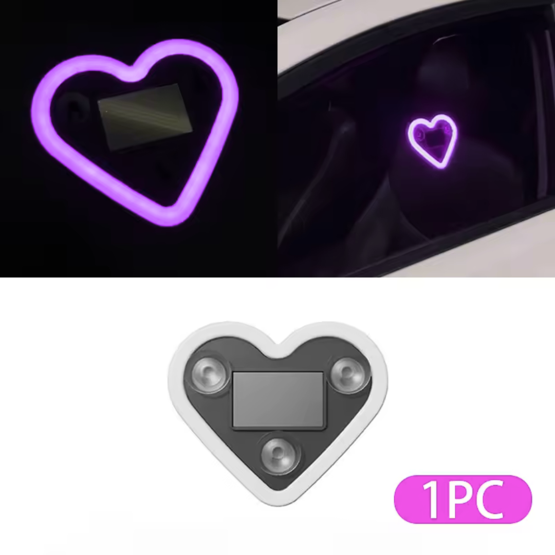 Solar Heart Glow for Cars